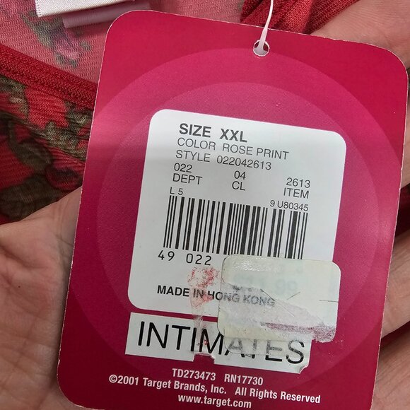 Xhiliration Y2K Babydoll Tank Mesh Floral Whimsigoth Fairy XXL Deadstock Vintage - Picture 9 of 10